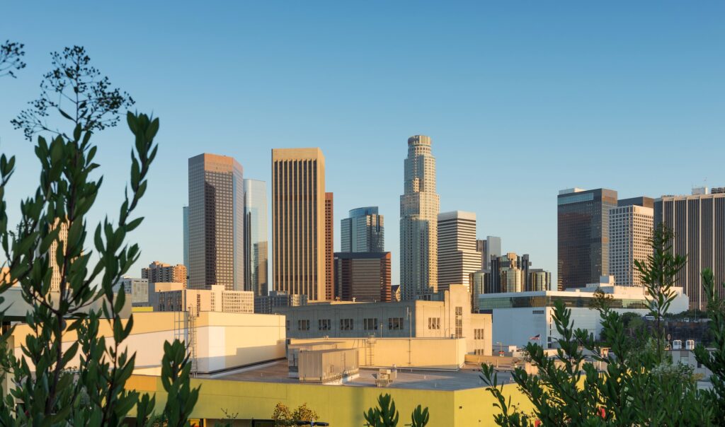 Skyscrapers in Los Angeles, California, USA