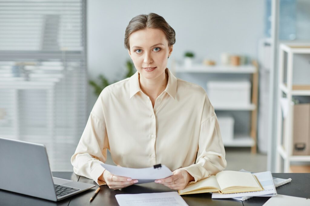 Female Business Owner At Workplace